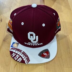 OU Barry Switzer Maroon and White National Championship Cap
